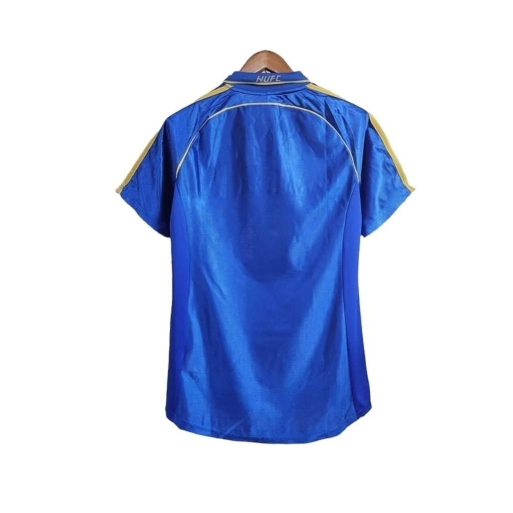 Camisa Newcastle II 1998/1999 - Retrô Adidas - Azul com detalhes em dourado
