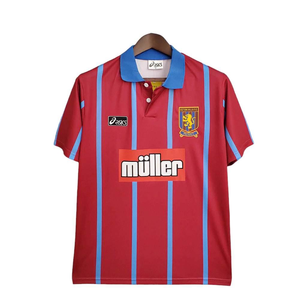 Camisa Aston Villa 1993/1995 - Retrô Asics - Vermelha