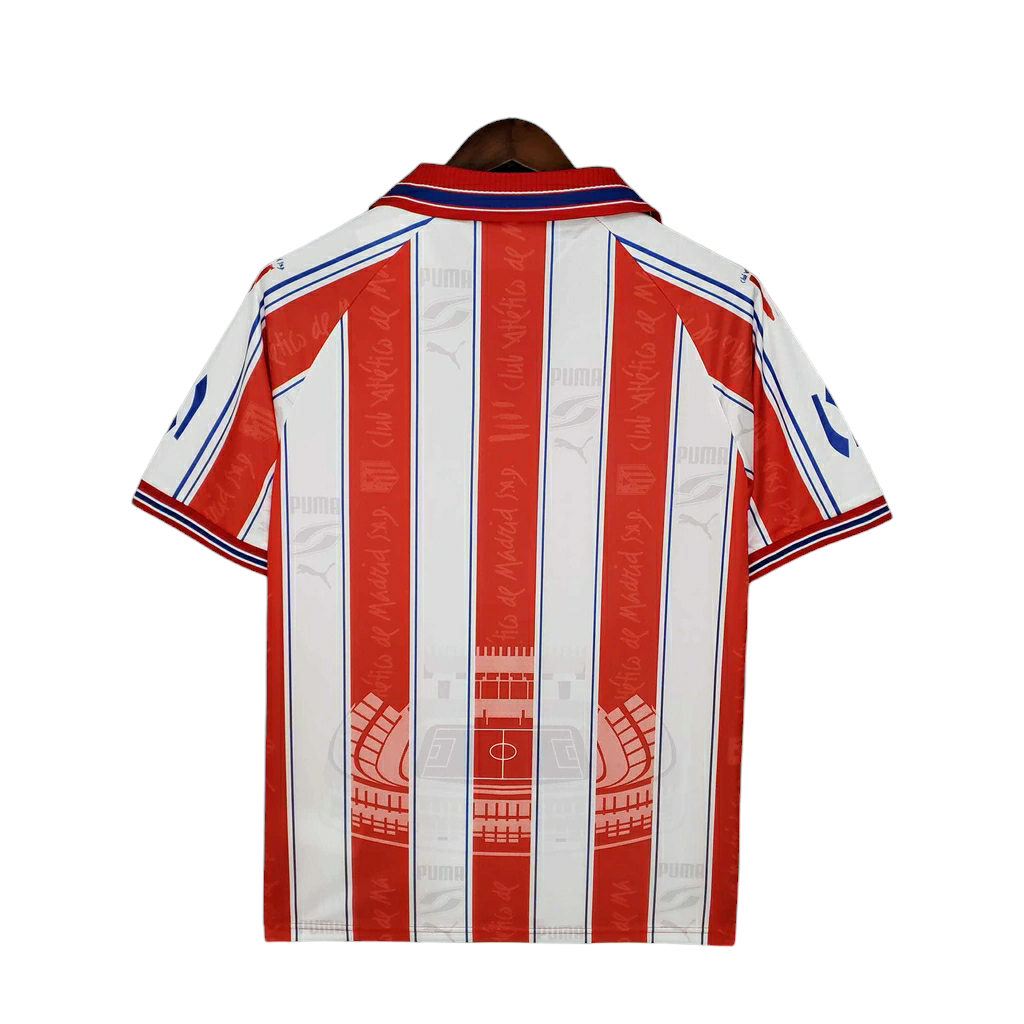 Camisa Atlético Madrid 1996/1997 - Retrô Puma - Branca e Vermelha