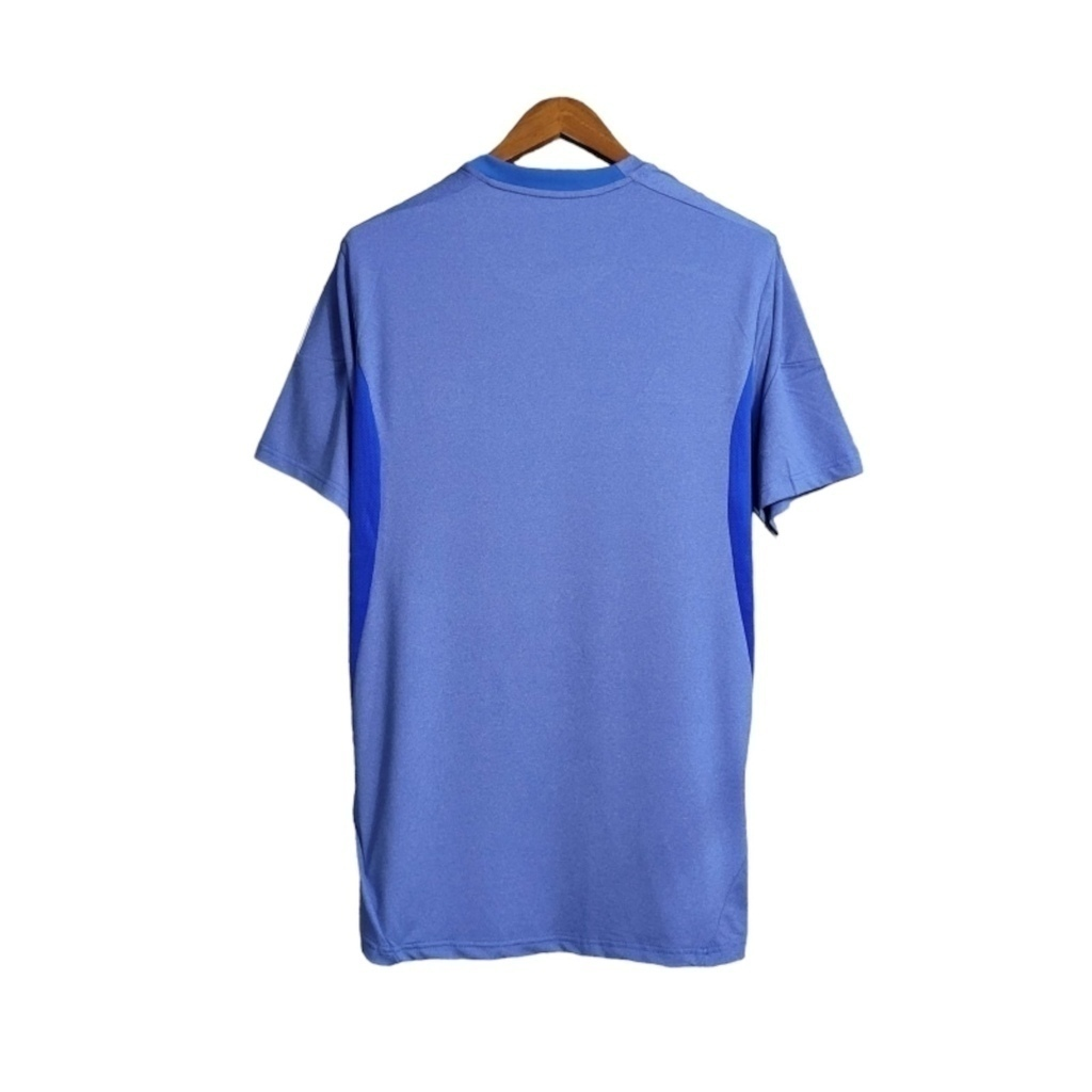 Camisa Real Madrid II 2013/2014 - Retrô Adidas - Azul com detalhes em branco