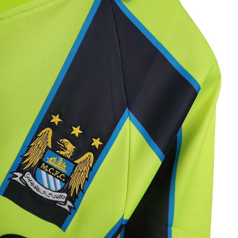 Camisa Manchester City 1998/1999 - Retrô Kappa - Amarela e Preta