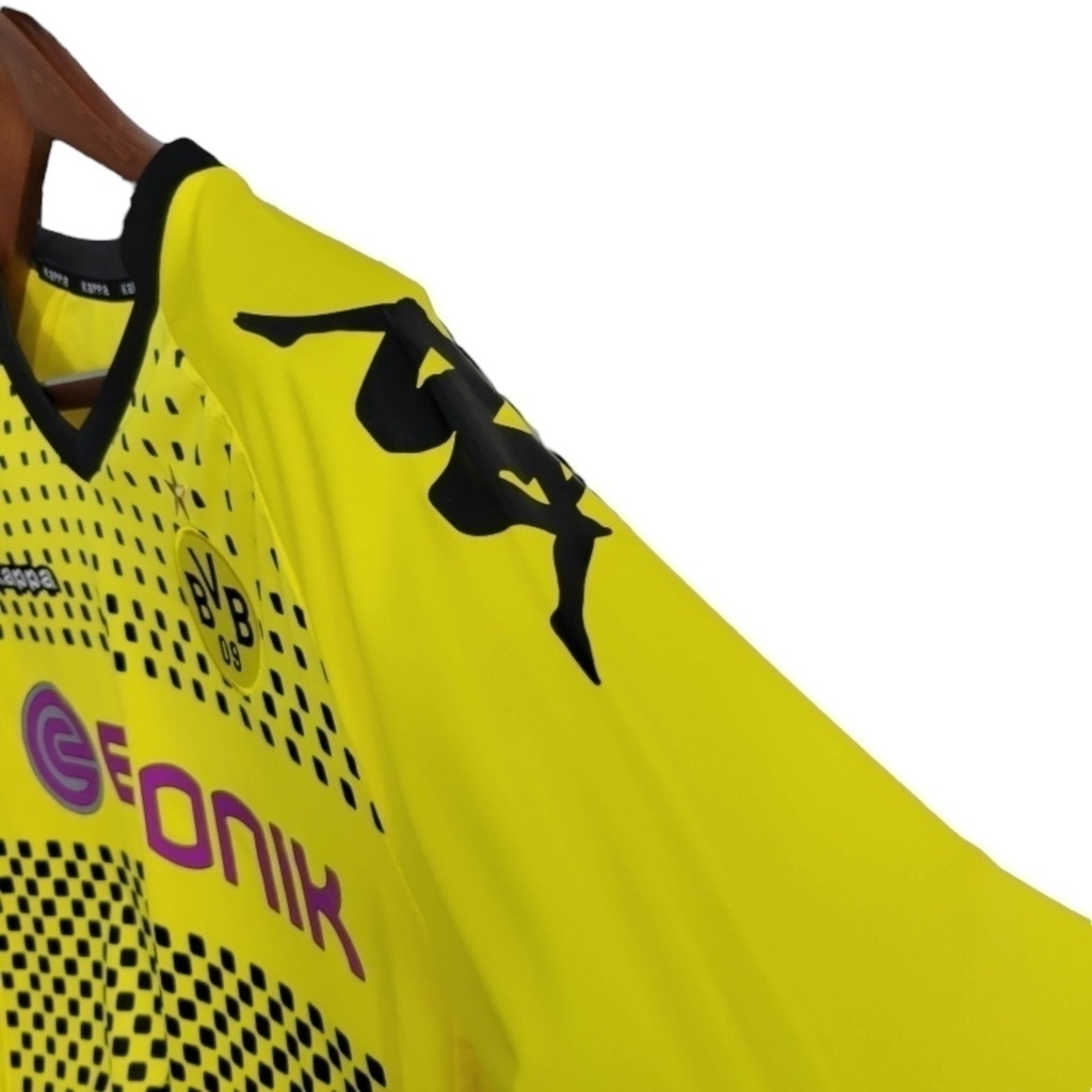 Camisa Borussia Dortmund I 2011/2012 - Retrô Kappa - Amarela com detalhes em preto