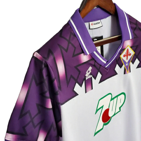 Camisa Fiorentina 1992/1993 - Retrô Lotto - Branca e Roxa