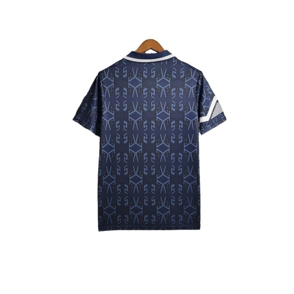Camisa Seleção da Escócia II 1992/1993 - Retrô Umbro - Azul com detalhes em branco