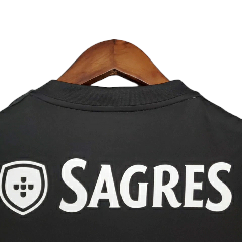 Camisa Benfica 2013/2014 - Retrô Adidas - Preta e branca