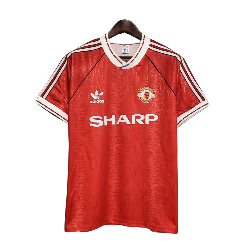 Camisa Manchester United I Retrô 1990/1992 - Retrô Adidas - Vermelha