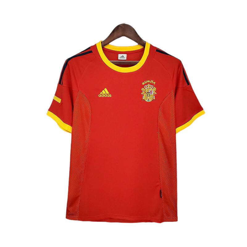 Camisa Seleção da Espanha 2002 - Retrô Adidas - Vermelha