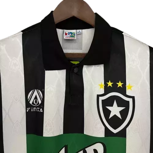 Camisa Botafogo l 1995 - Retrô Finta - Preta e Branca