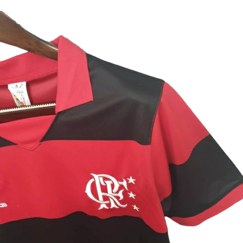 Camisa Flamengo 1982 - Retrô Adidas - Vermelha e Preta