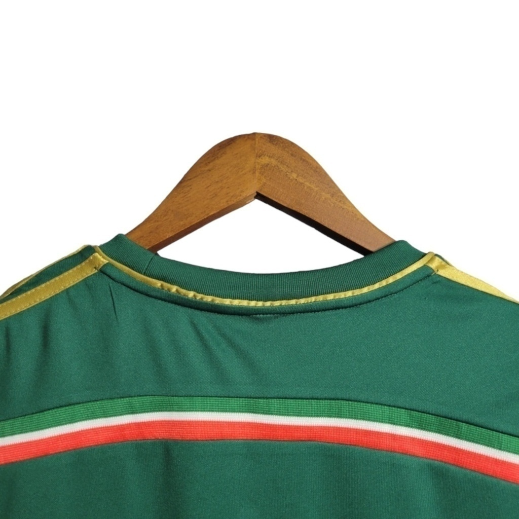 Camisa Palmeiras Edição Aniversário de 100 Anos 2014/2015 - Retrô Adidas - Verde com detalhes em dourado