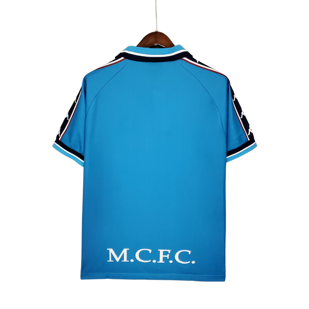 Camisa Manchester City I 1997/1999 - Retrô - Azul