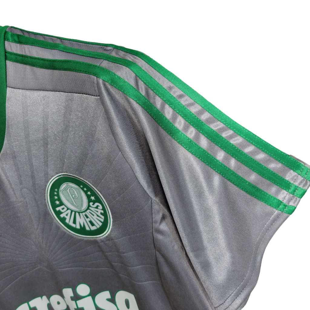 Camisa Palmeiras III 2015 - Retrô Puma - Cinza com detalhes em verde