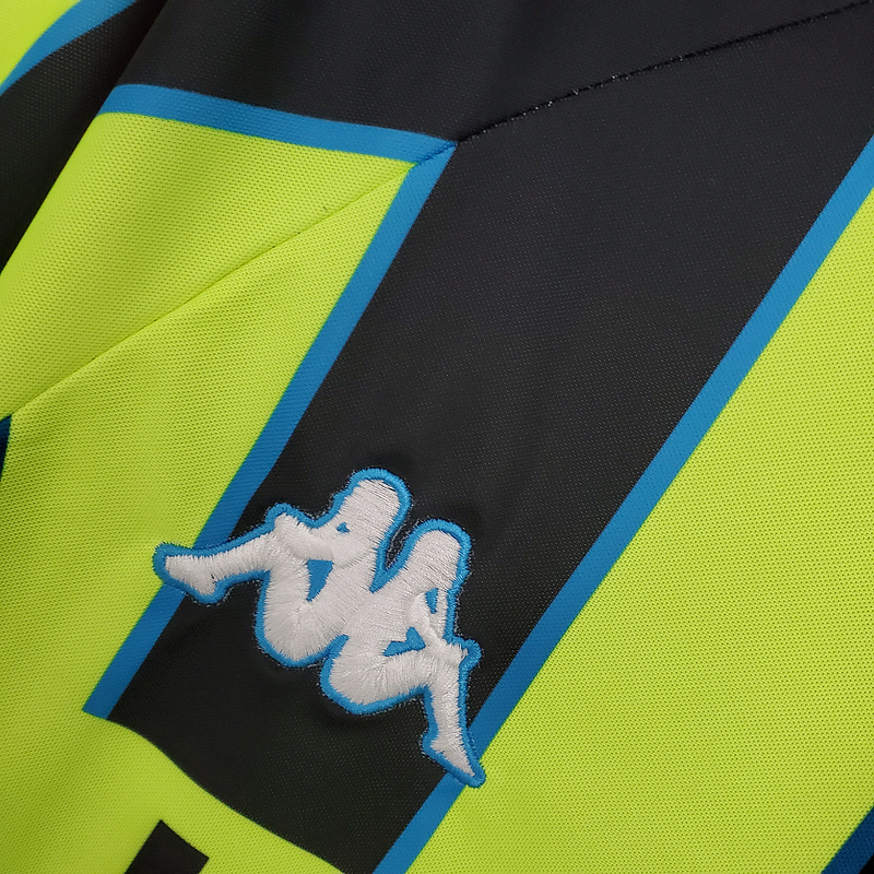 Camisa Manchester City 1998/1999 - Retrô Kappa - Amarela e Preta