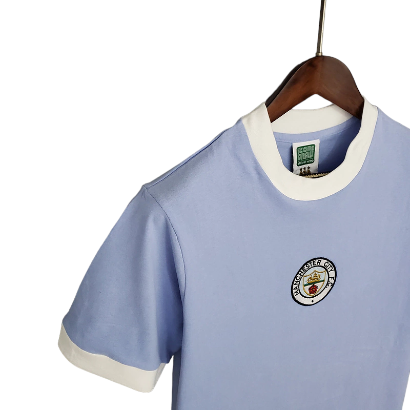 Camisa Manchester City 1972 - Retrô - Azul