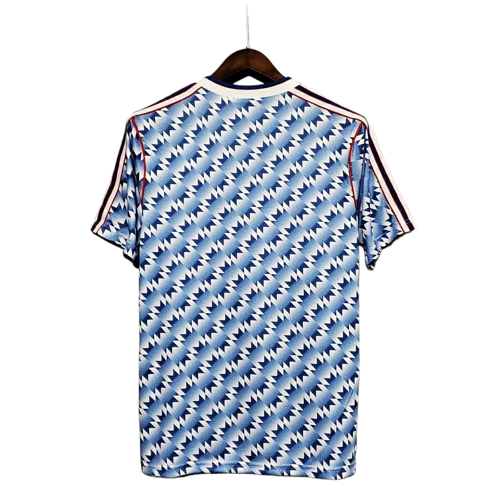 Camisa Manchester United 1990/1992 - Retrô Adidas - Azul e Branca