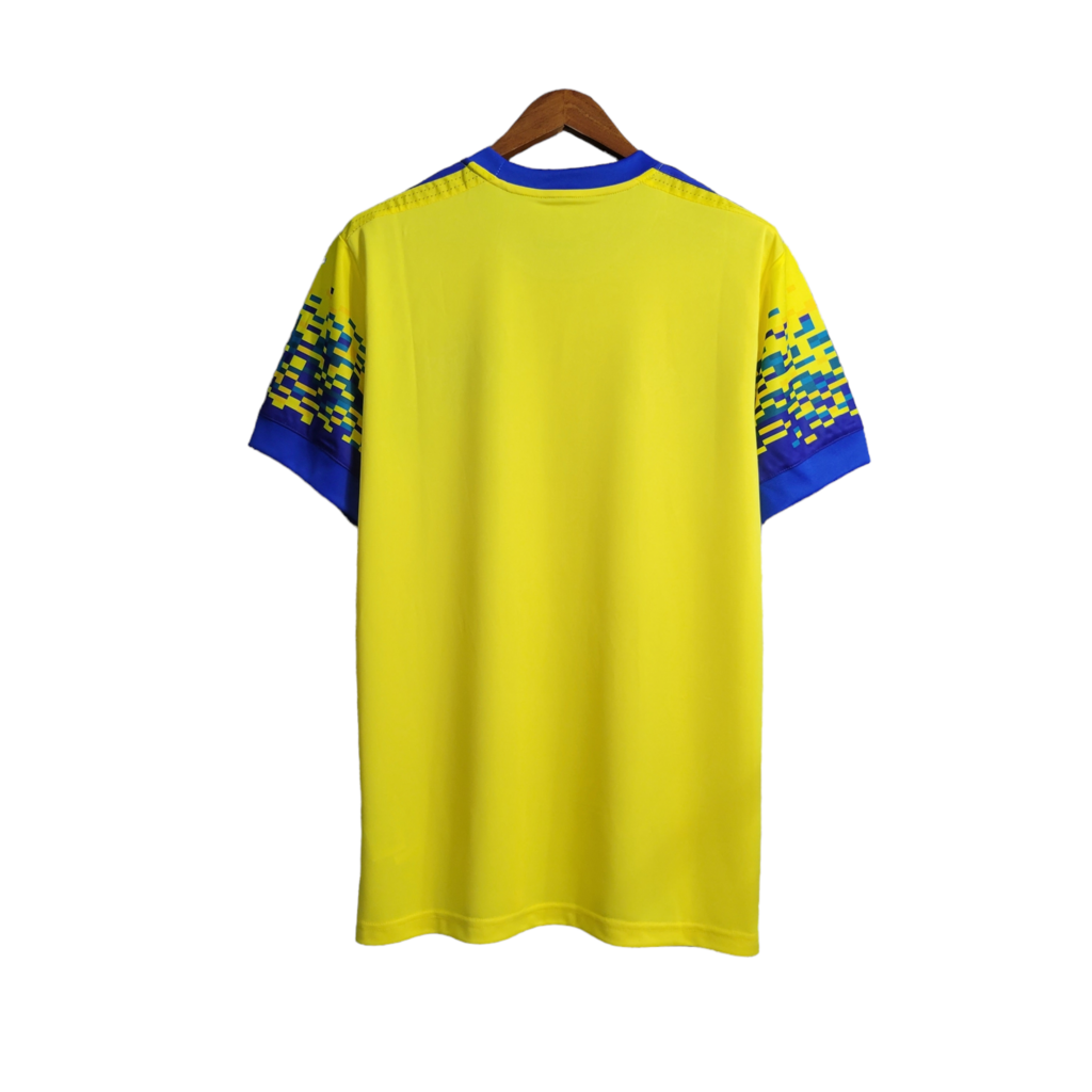 Camisa Flamengo II 2017 - Retrô Adidas - Amarela com detalhes em azul