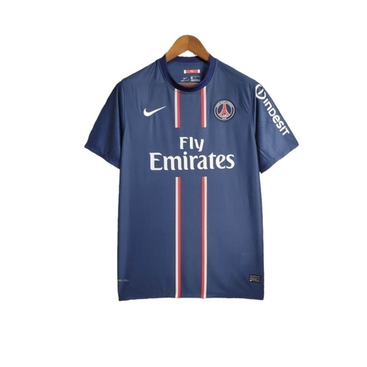 Camisa Paris Saint-Germain I 2012/2013 - Retrô Nike - Azul com detalhes em vermelho e branco