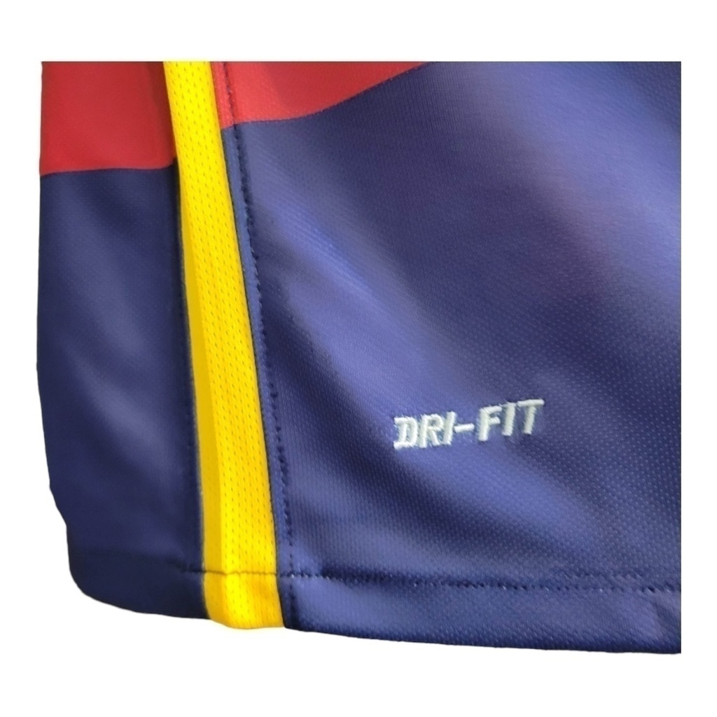 Camisa Barcelona I 2015/2016 - Retrô Nike - Azul com detalhes em vermelho e amarelo