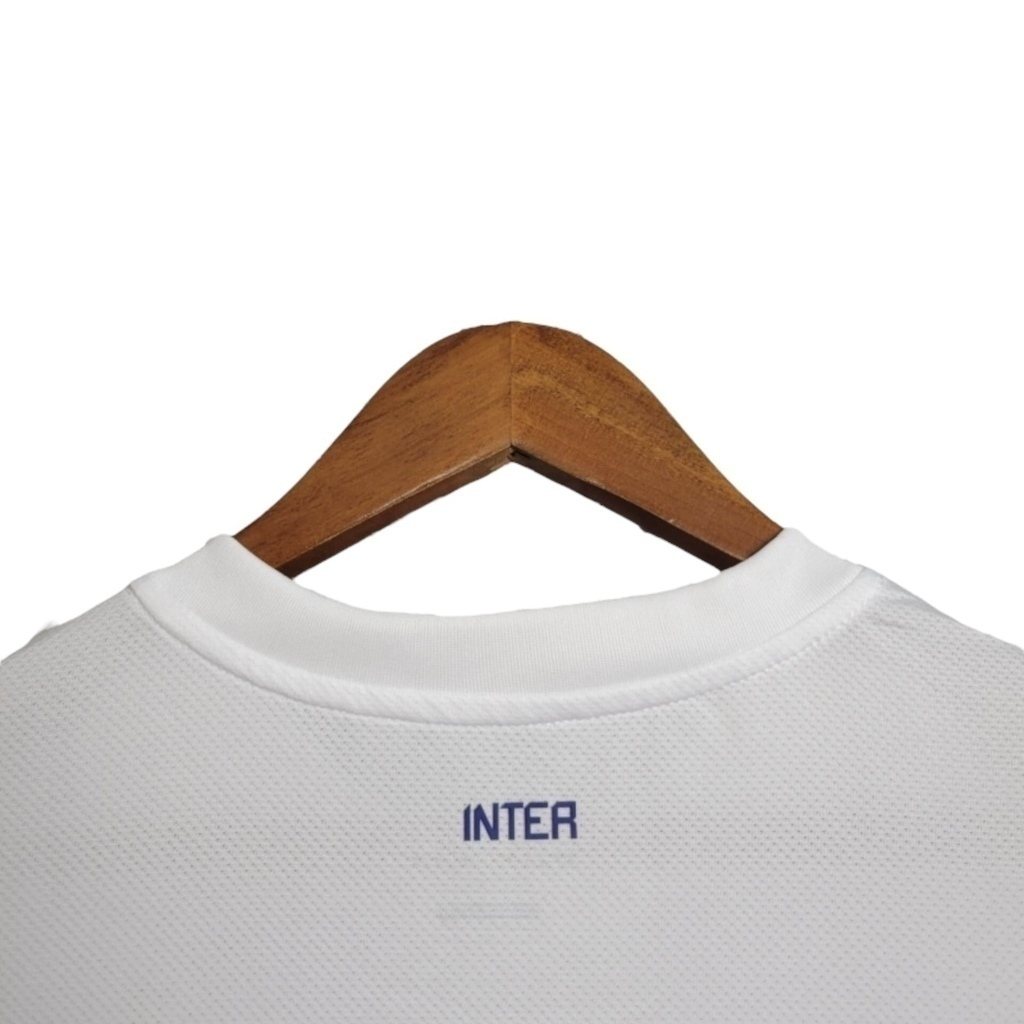 Camisa Inter de Milão II 2010/2011 - Retrô Nike - Branca com detalhes em azul