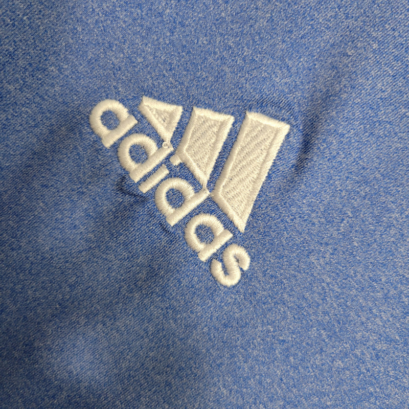 Camisa Real Madrid II 2013/2014 - Retrô Adidas - Azul com detalhes em branco