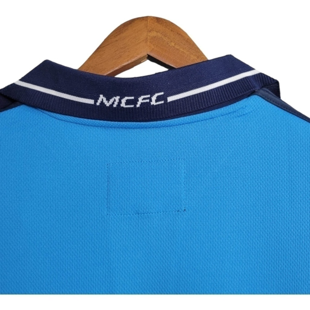 Camisa Manchester City I 2001/2002 - Retrô - Azul