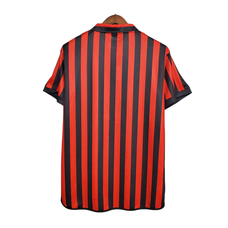 Camisa AC Milan I 1999/2000 - Retrô Adidas - Vermelha e preta