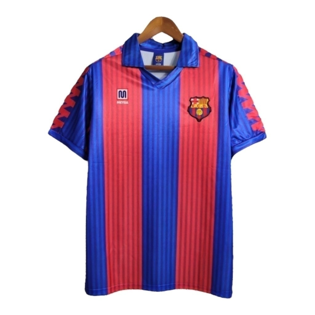 Camisa Barcelona I 1992 - Retrô Meyba - Azul e vermelha