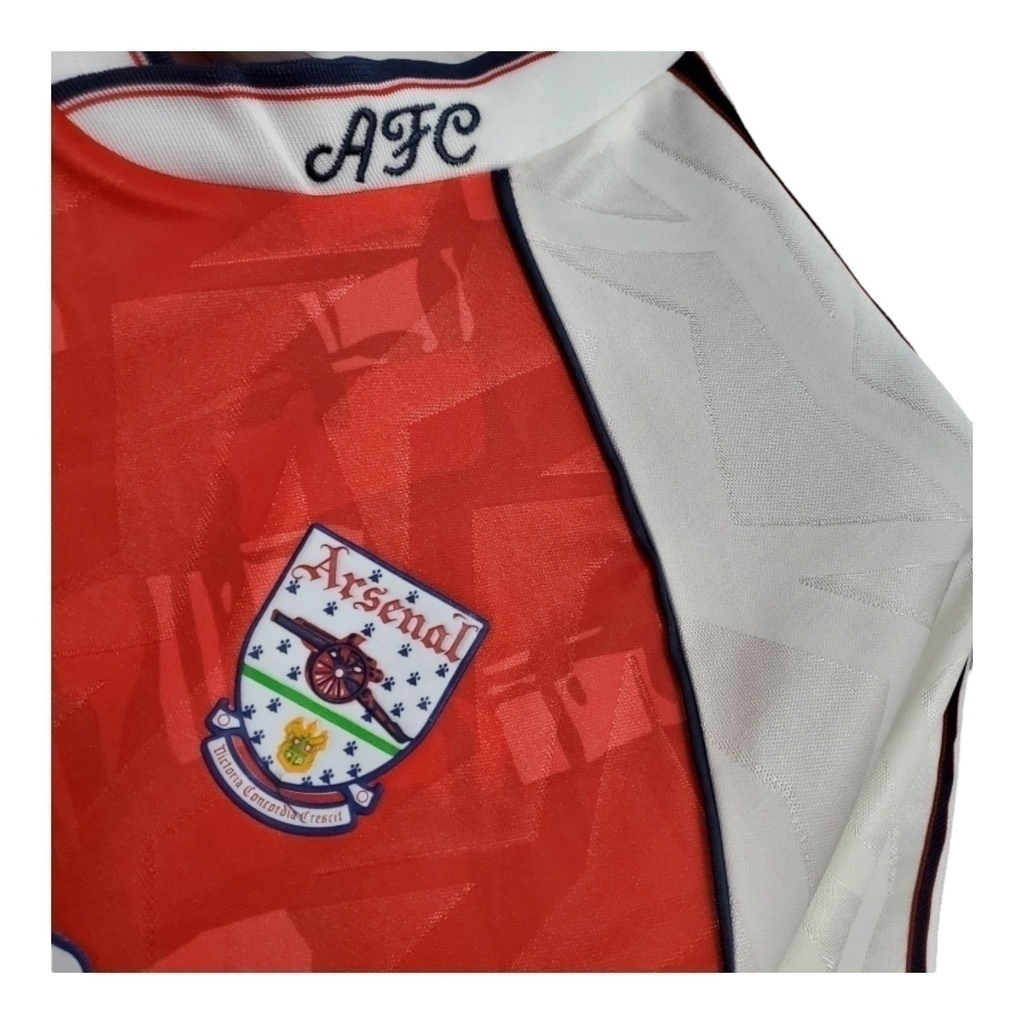 Camisa Arsenal I 1990/1992 - Retrô Adidas - Vermelha e branca