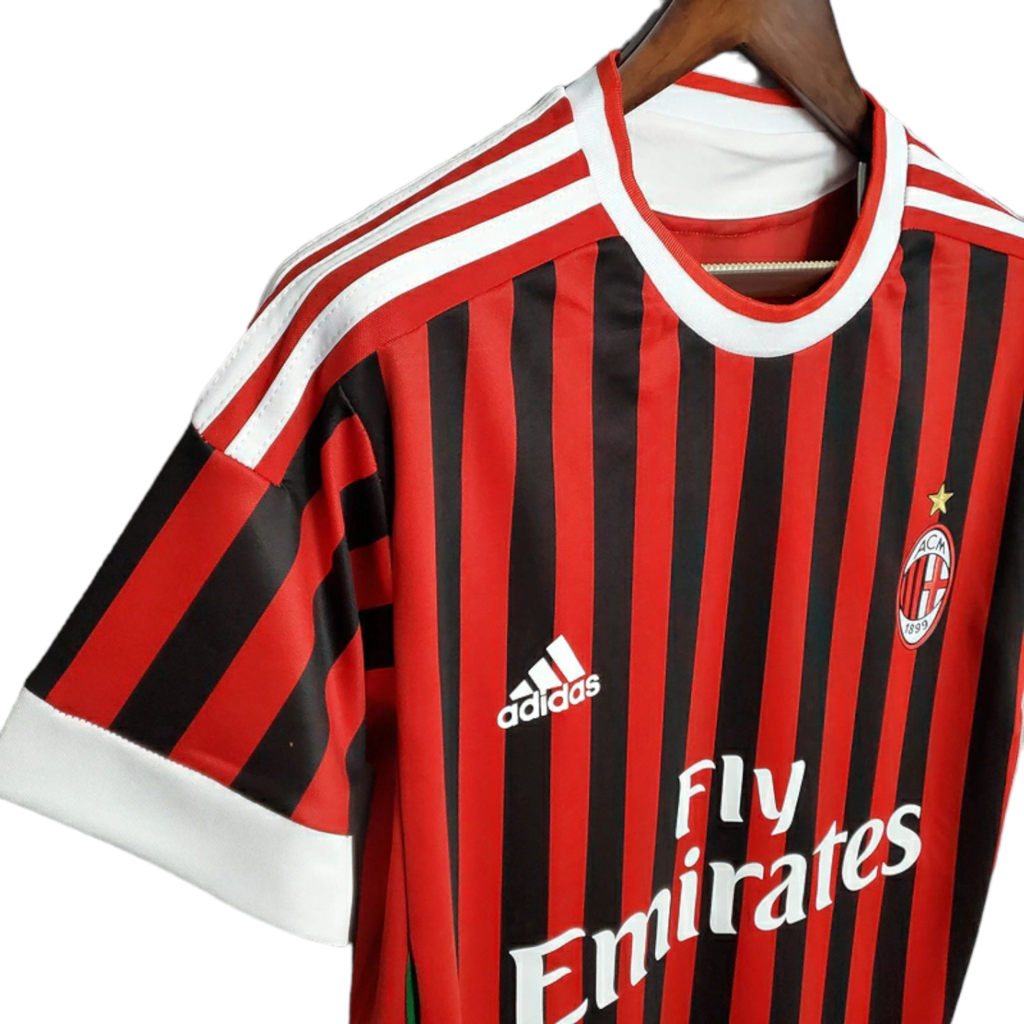 Camisa Milan 2011/2012 - Retrô Adidas - Vermelha e Preta
