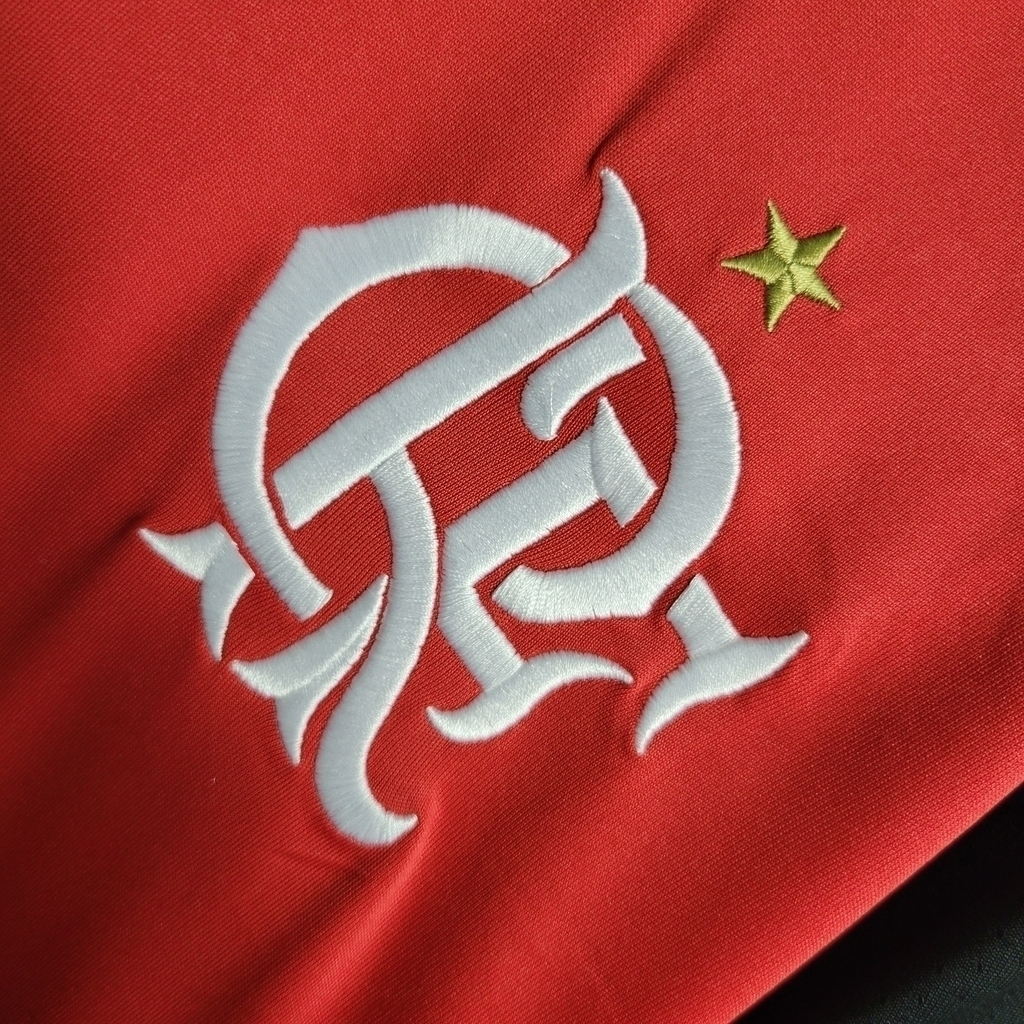 Camisa Flamengo I 2017/2018 - Retrô Adidas - Vermelha com detalhes em Preto