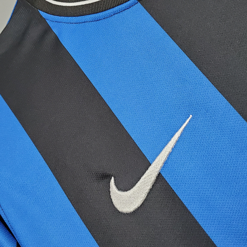Camisa Inter de Milão I 2009/2010 - Retrô Nike - Azul e preta