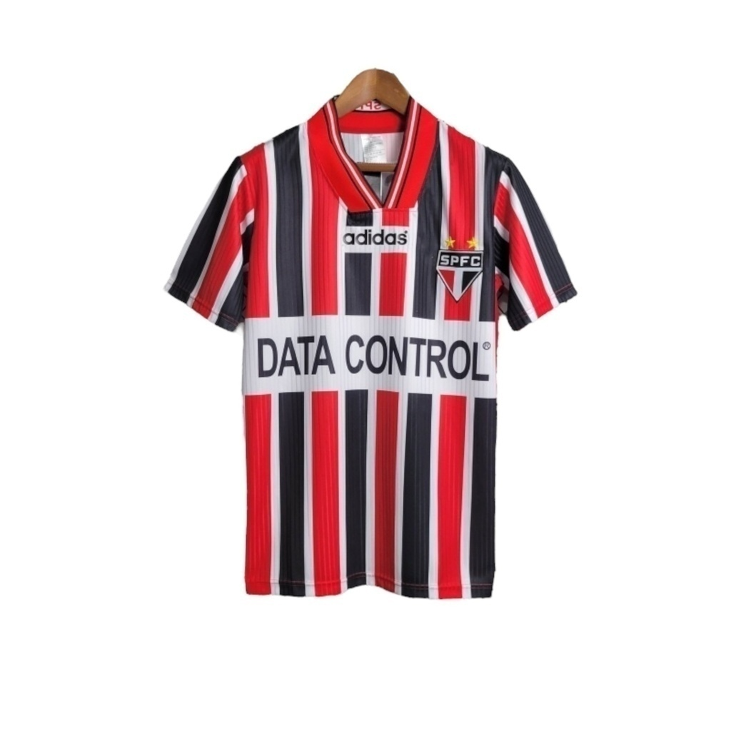 Camisa São Paulo II 1997 - Retrô Adidas - Vermelha e preta