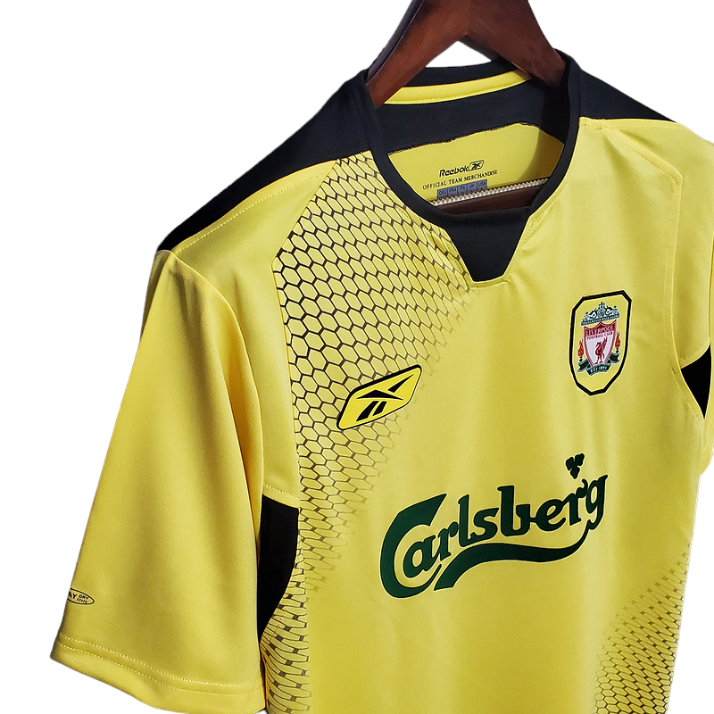 Camisa Liverpool 2004/2005 - Retrô Reebok - Amarela