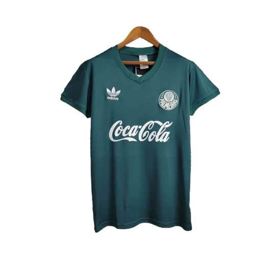 Camisa Palmeiras I 1980 - Retrô Adidas - Verde com detalhes branco com patrocínio da Coca-Cola