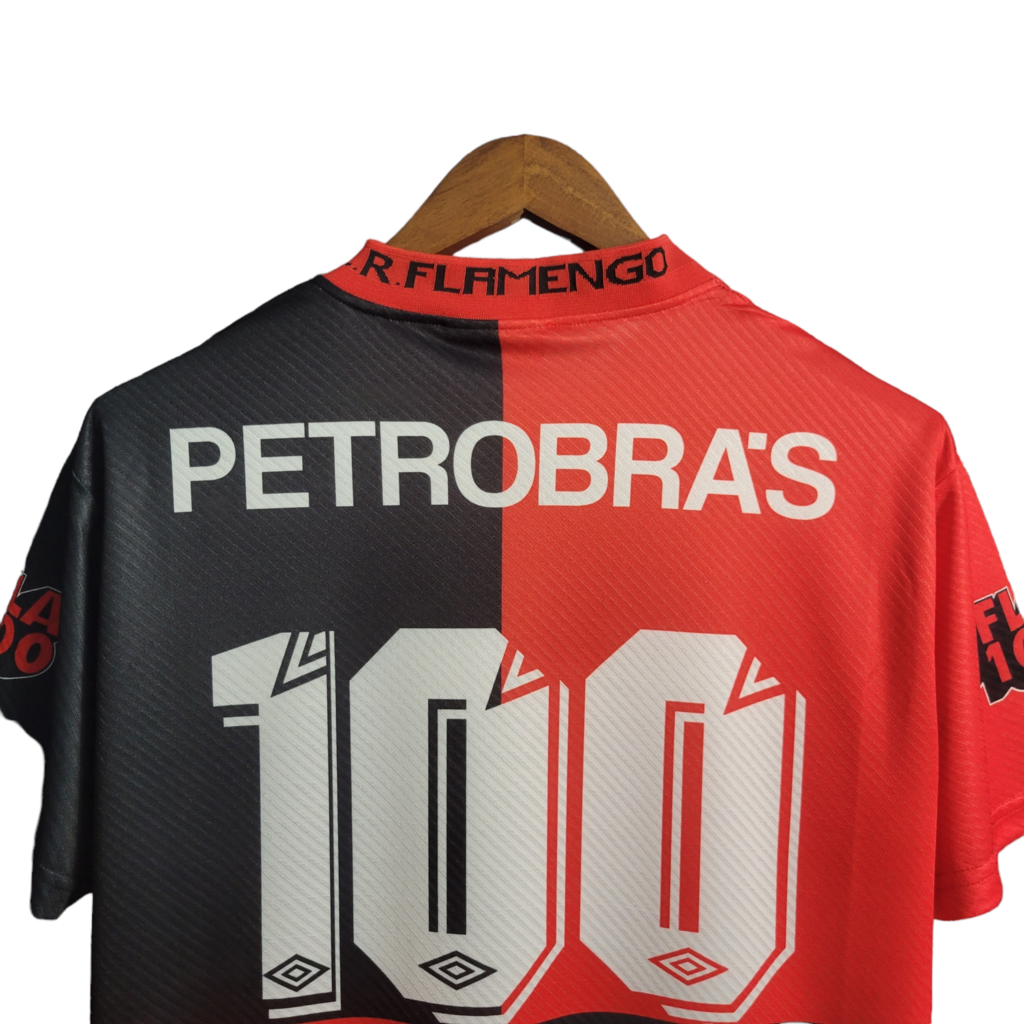 Camisa Flamengo II 1994 - Retrô Umbro - Vermelha e preta
