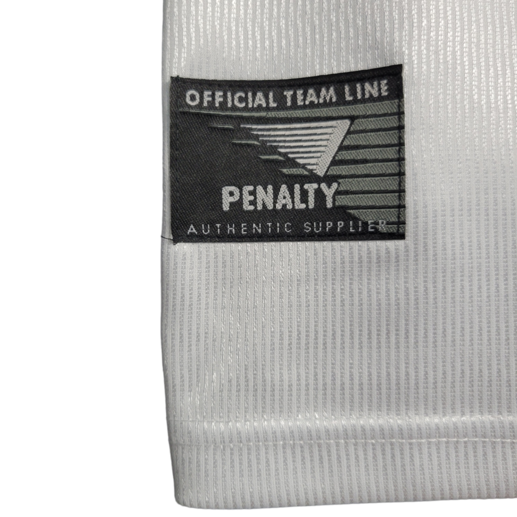 Camisa São Paulo I 2000 - Retrô Penalty - Branca com símbolo da Motorola
