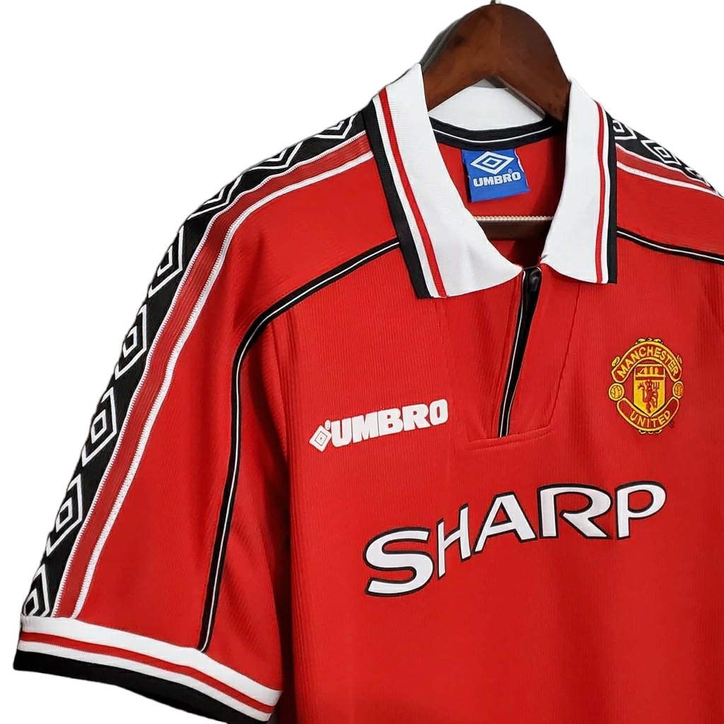 Camisa Manchester United 1998/1999 - Retrô Umbro - Vermelha
