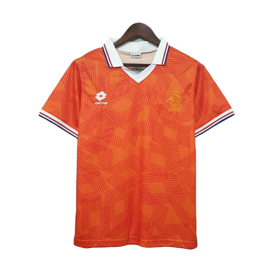 Camisa Seleção da Holanda I 1991 - Retrô Lotto - Laranja