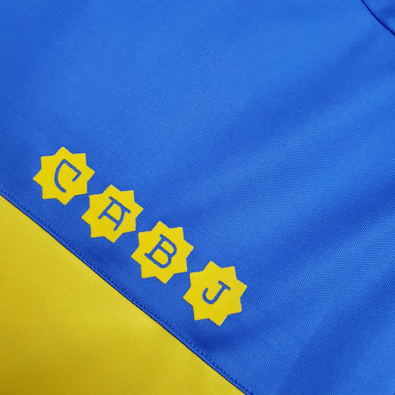 Camisa Boca Juniors 1981 - Retrô Adidas - Azul com detalhes em amarelo