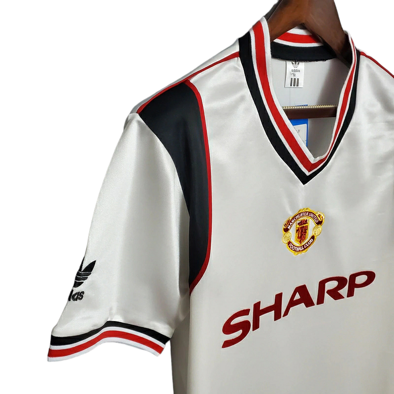 Camisa Manchester United 1985 - Retrô Adidas - Branca