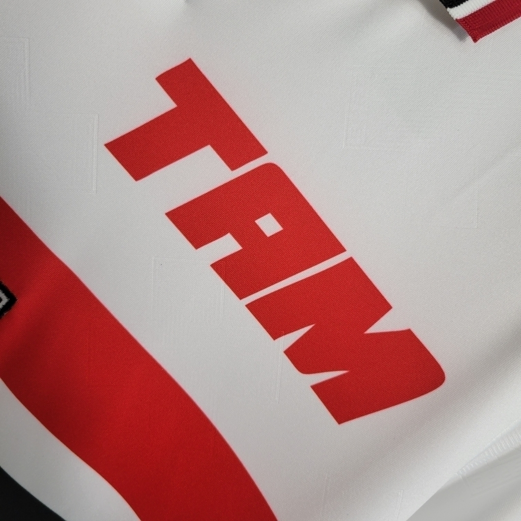 Camisa São Paulo I 1993/1994 - Retrô Penalty - Branca com detalhes em vermelho e preto