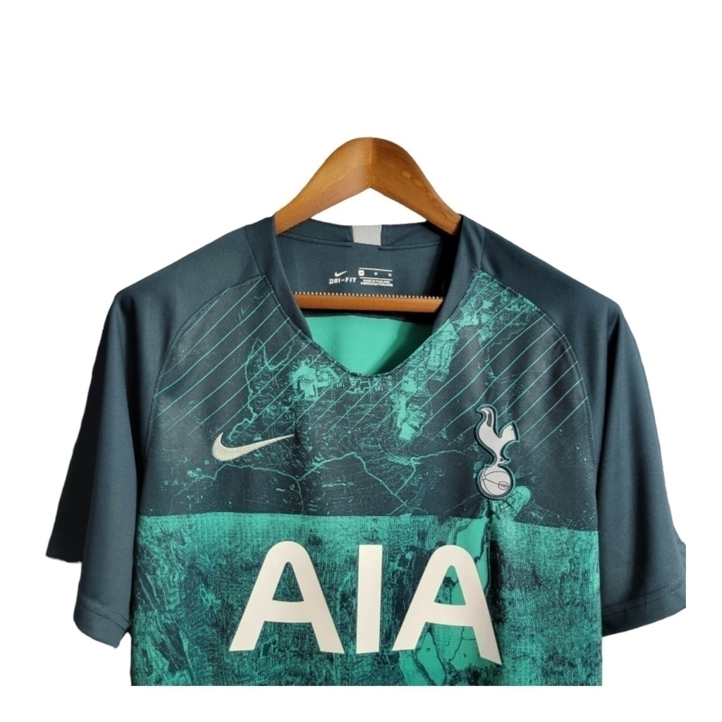 Camisa Tottenham II 2018/2019 - Retrô Nike - Verde com detalhes em verde claro