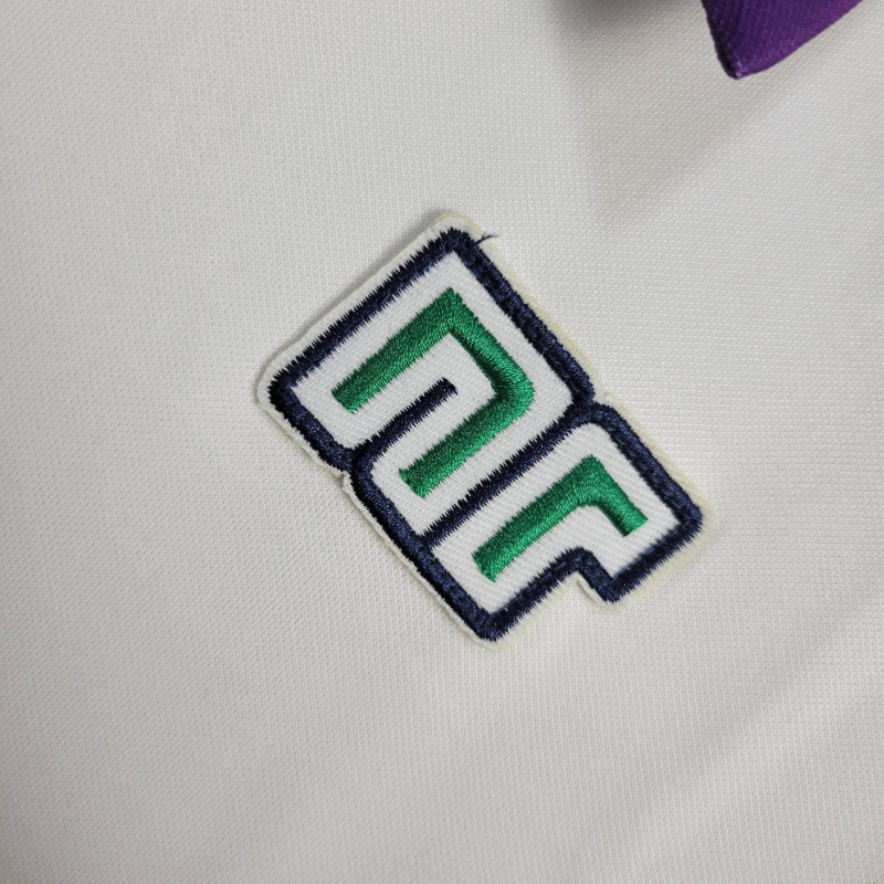 Camisa Fiorentina II 1984/1985 - Retrô Ennere - Branca com detalhes em roxo