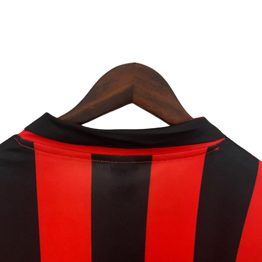 Camisa AC Milan 1990/1991 - Retrô Adidas - Vermelha e preta
