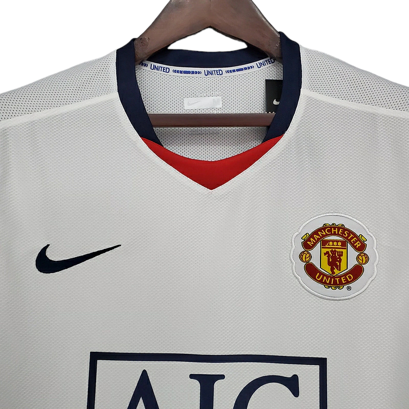 Camisa Manchester United 2008/2009 - Retrô Nike - Branca