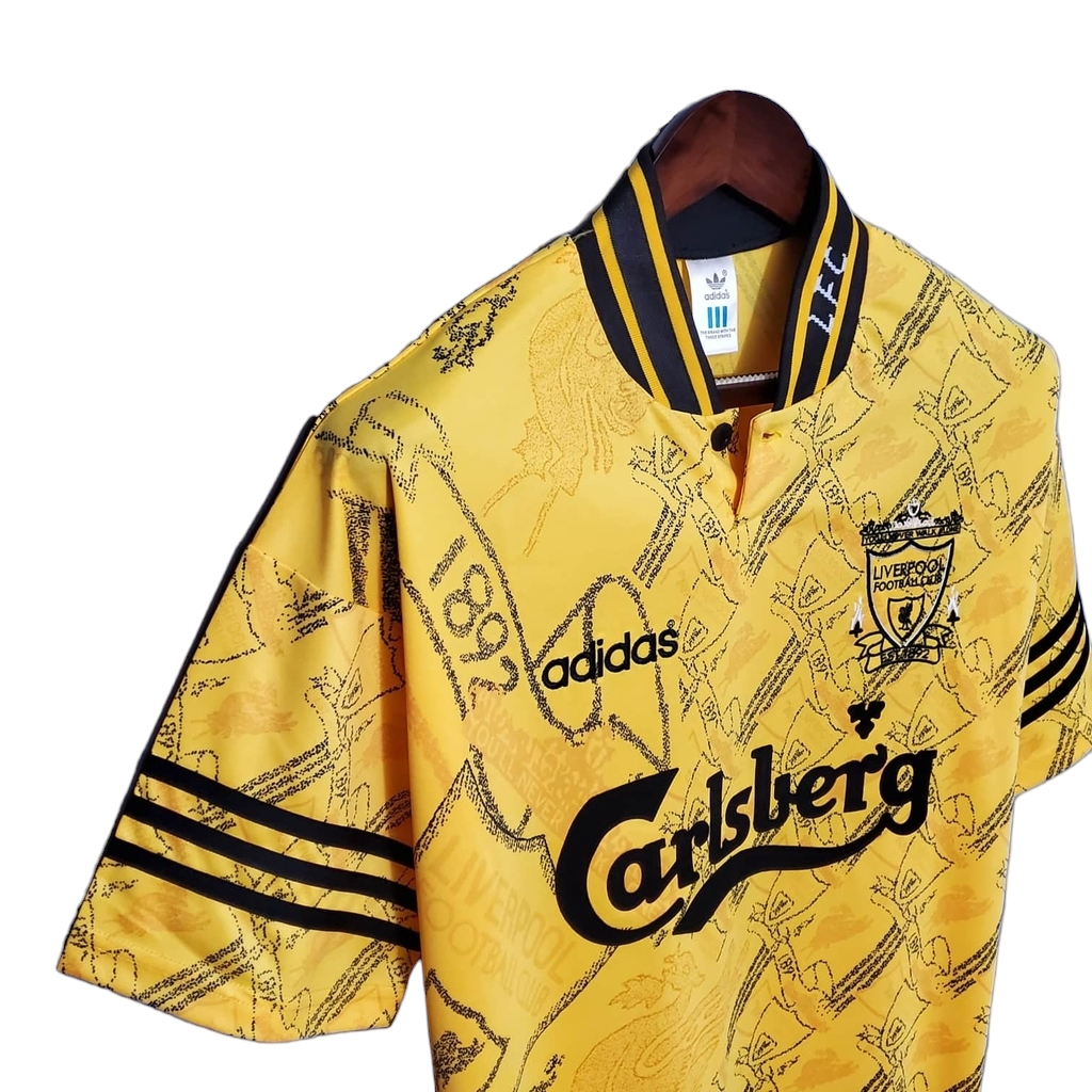 Camisa Liverpool 1994/1996 - Retrô Adidas - Amarela