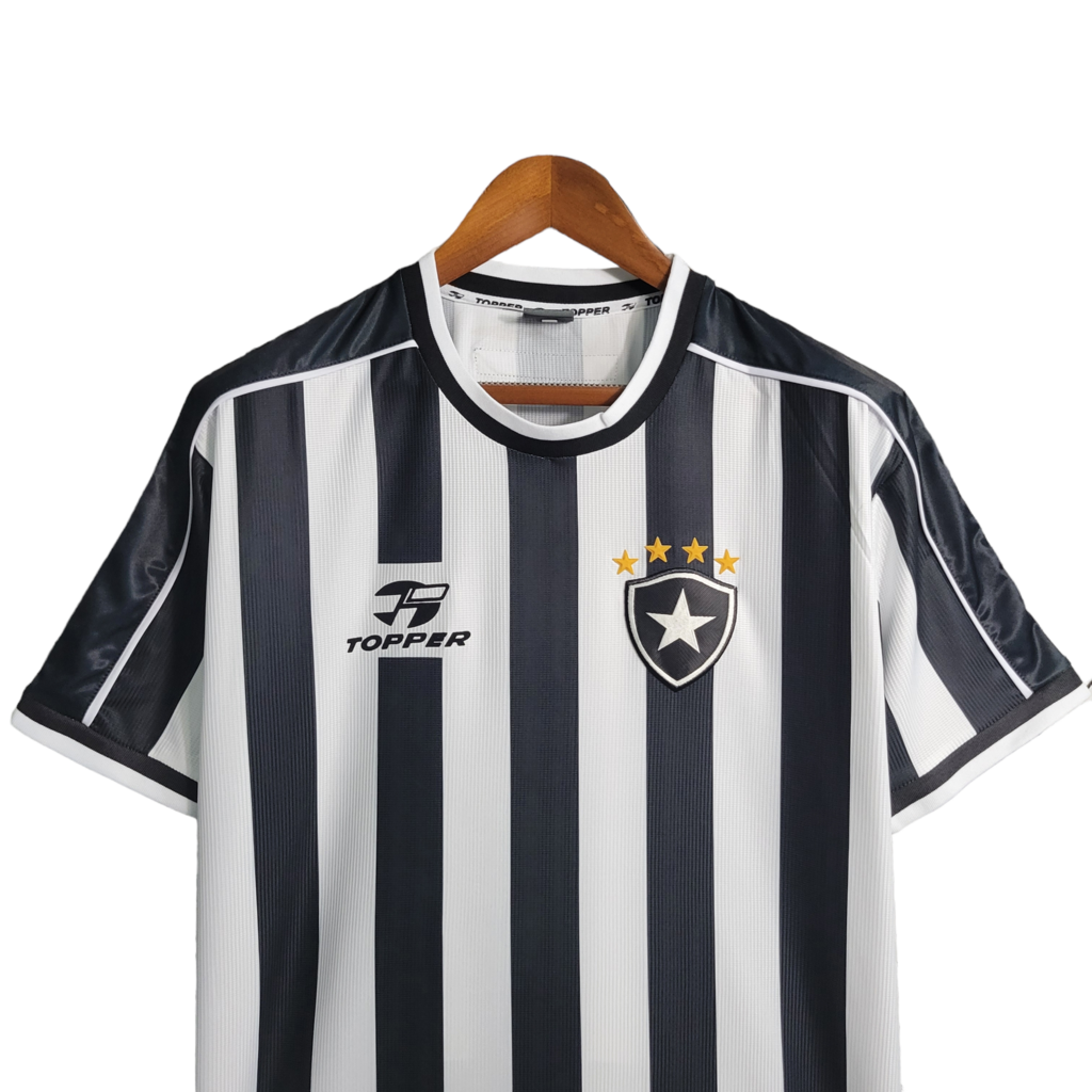 Camisa Botafogo l 1999/2000 - Retrô Topper - Preta e Branca