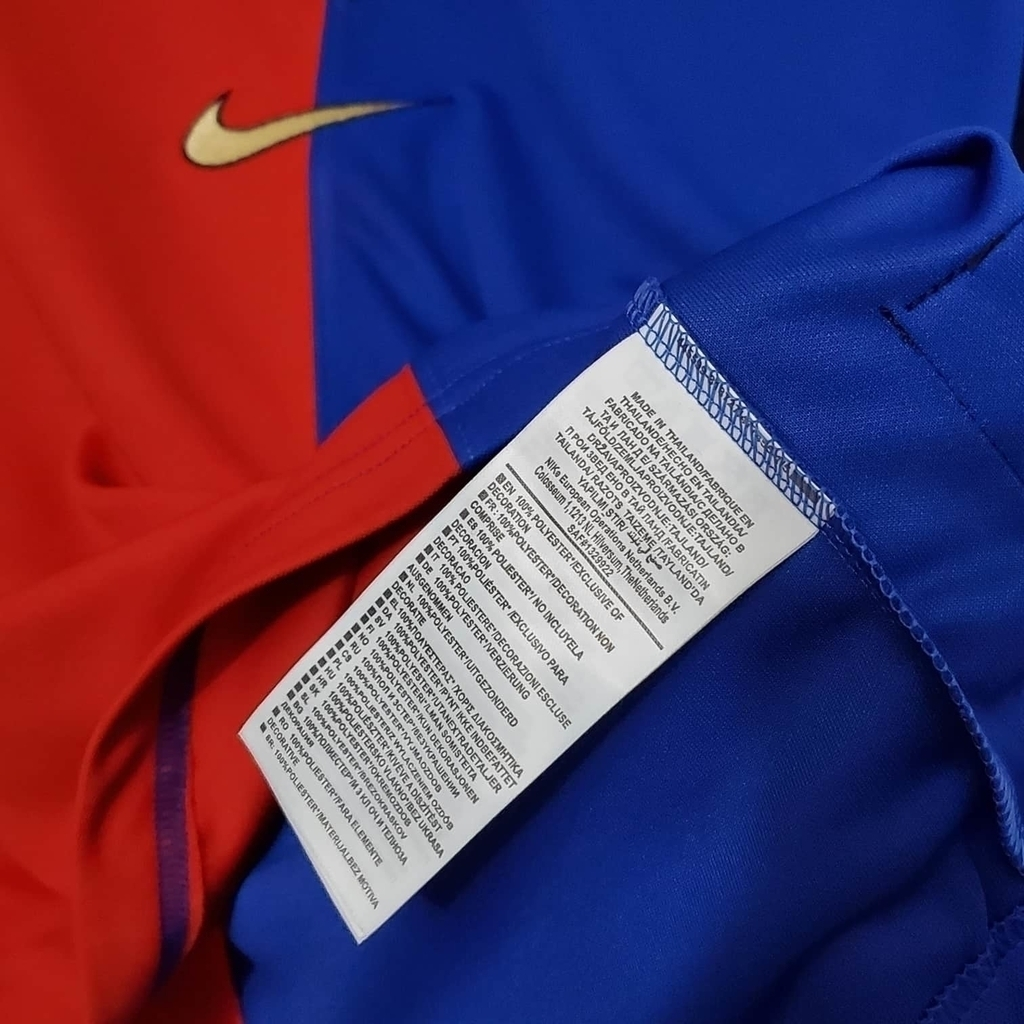 Camisa Barcelona Edição Centenário 1998/1999 - Retrô Nike - Azul e Grená