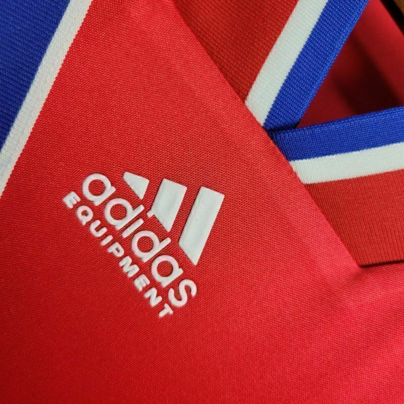Camisa Bayern Munich I 1993/1995 - Retrô Adidas - Azul e vermelha