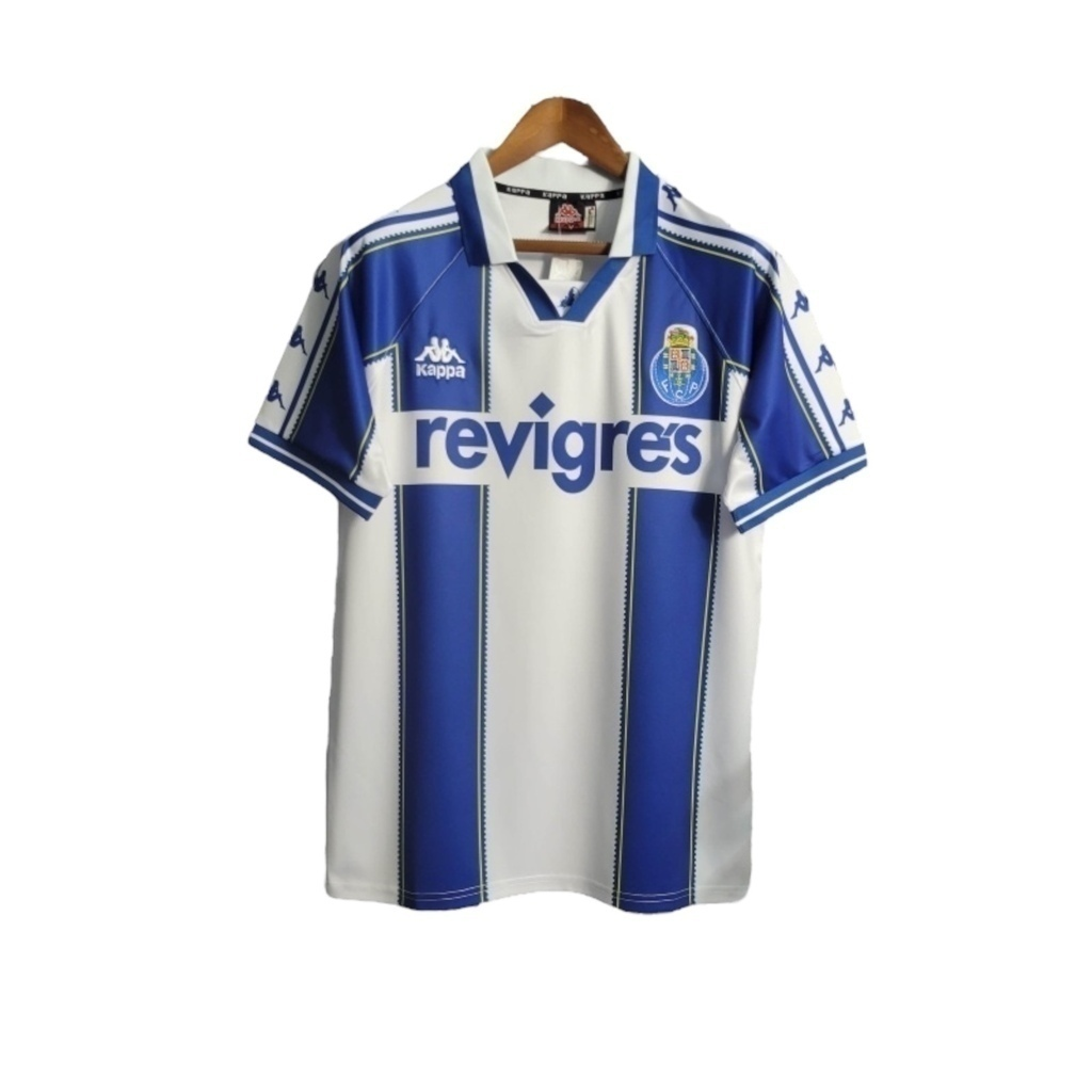 Camisa FC Porto I 1997/1999 - Retrô Kappa - Branca com detalhes em azul